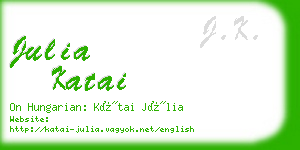 julia katai business card